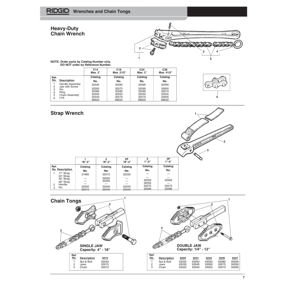 RIDGID 8'' AĞIR TİP ZİNCİRLİ BORU ANAHTARI