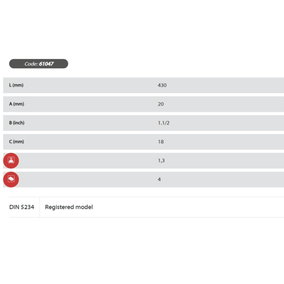 EGAMASTER 90 DERECE 1.1 /2'' MAŞALI BORU ANAHTARI