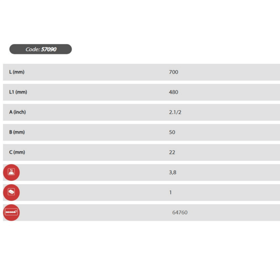 EGAMASTER  2.1/2 '' AĞIR TİP ZİNCİRLİ BORU ANAHTARI