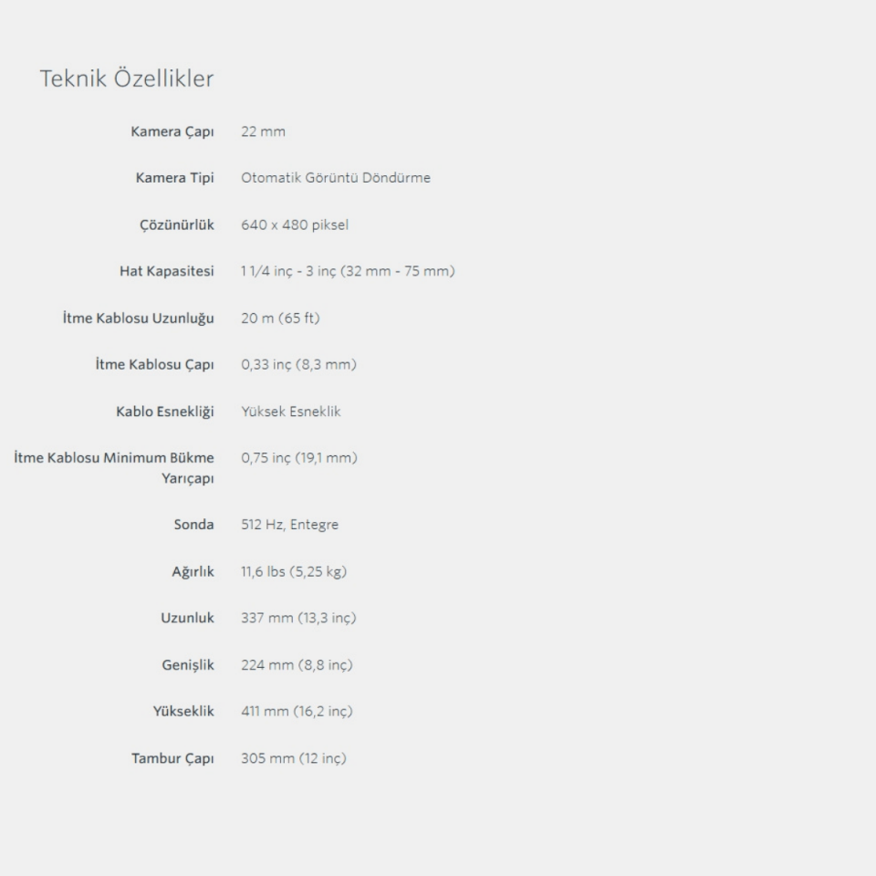 Ridgid SeeSnake® Micro Drain 20 Metre Vericili Kanal Görüntüleme Kamerası