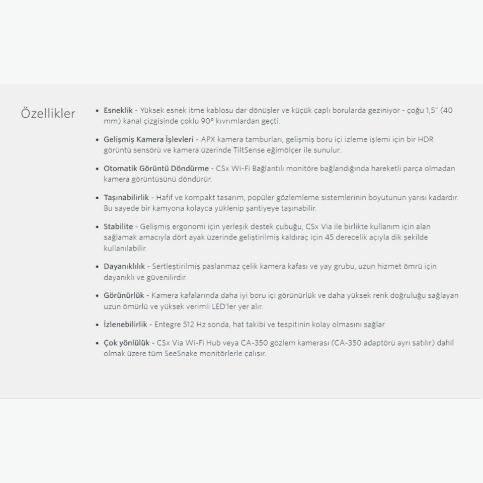 Ridgid SeeSnake® Micro Drain 20 Metre Vericili Kanal Görüntüleme Kamerası