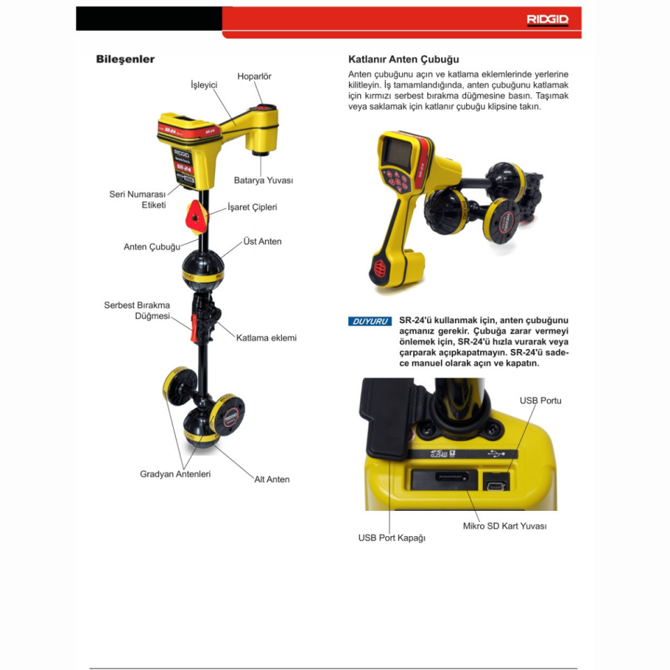 Ridgid Seektech SR-20 Tespit Dedektörü