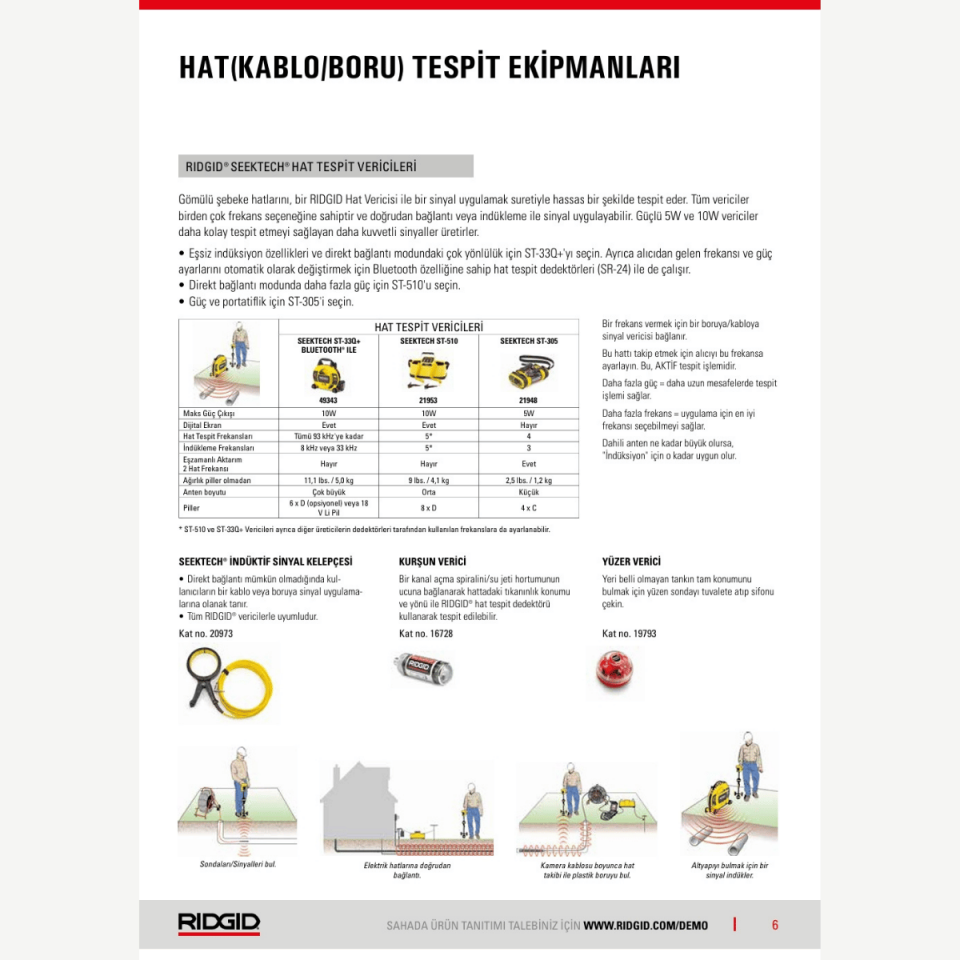 Ridgid Seektech ST-510 Sinyal Vericisi