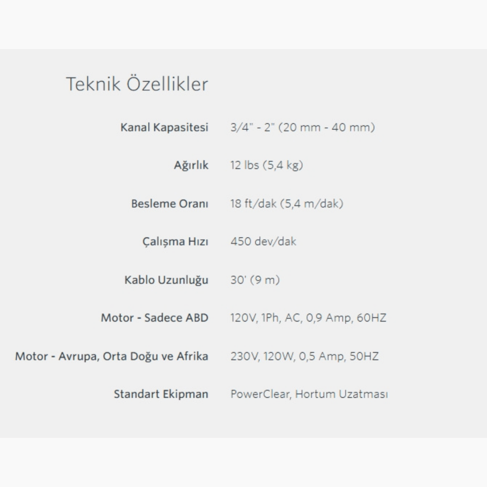 Ridgid Power Clear Kanal Açma Makinesi