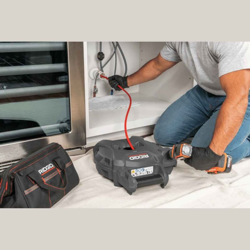 Ridgid Flexshaft K9-12 Duvardan Duvara Kanal Temizleme Makinesi