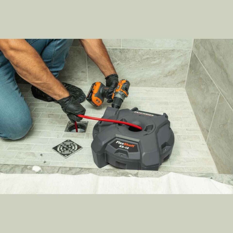 Ridgid Flexshaft K9-12 Duvardan Duvara Kanal Temizleme Makinesi