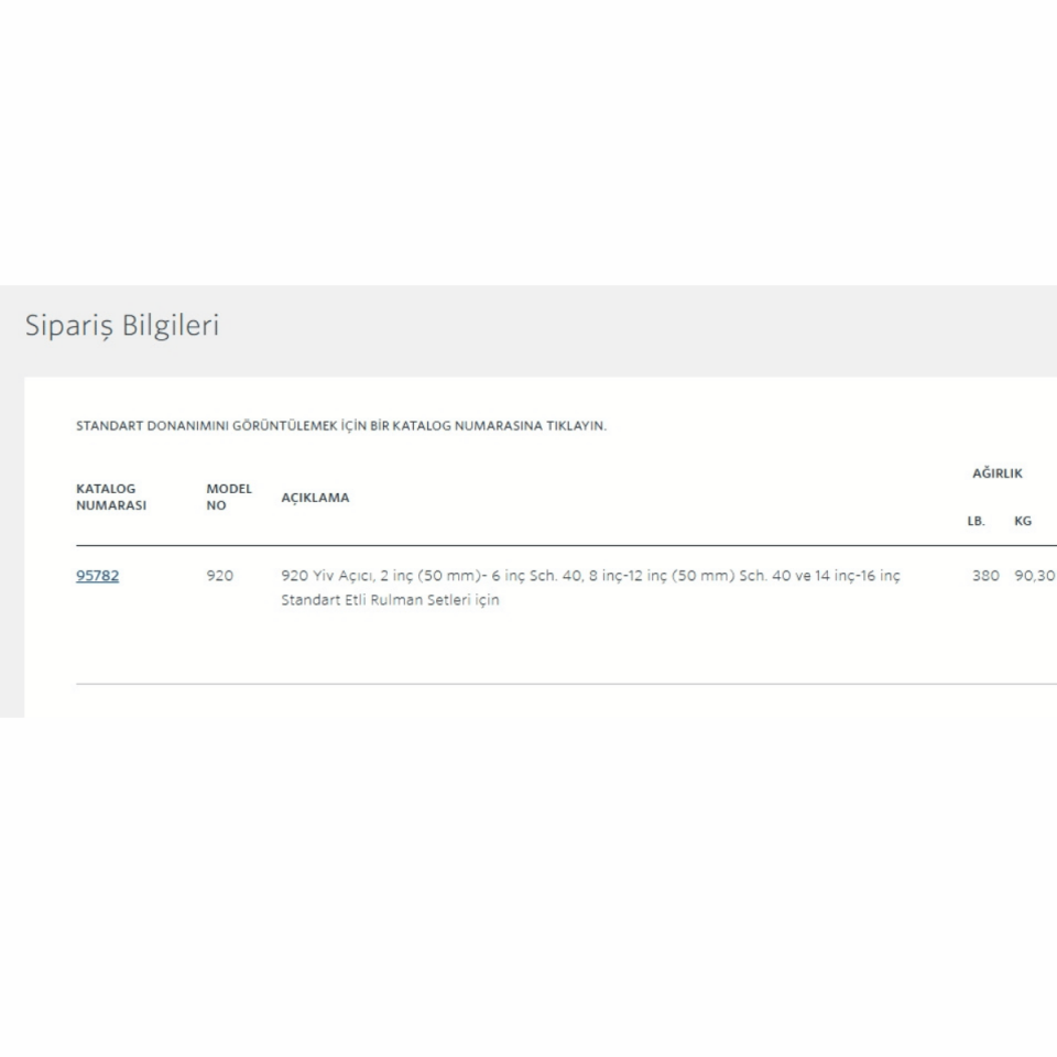 Ridgid 920 Yiv Açma Makinesi