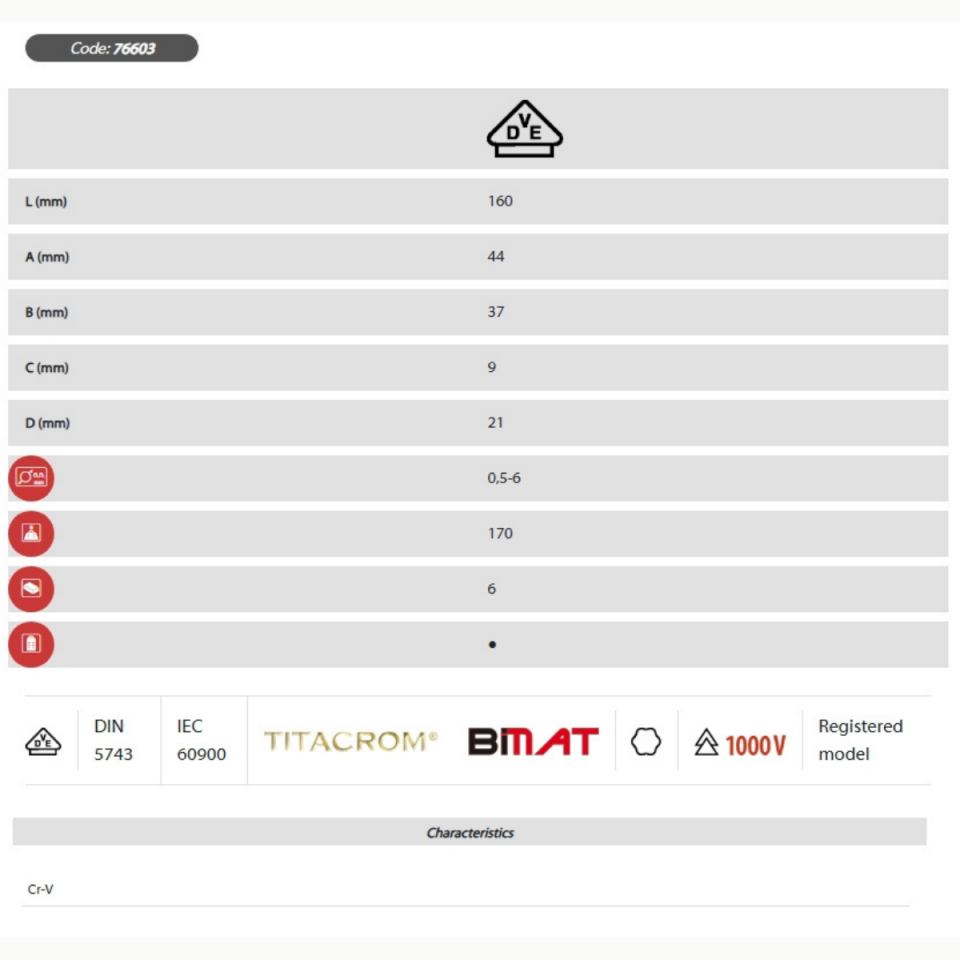 KABLO SOYMA(SIYIRMA) PENSESİ 1000 V TİTACROM® BIMAT