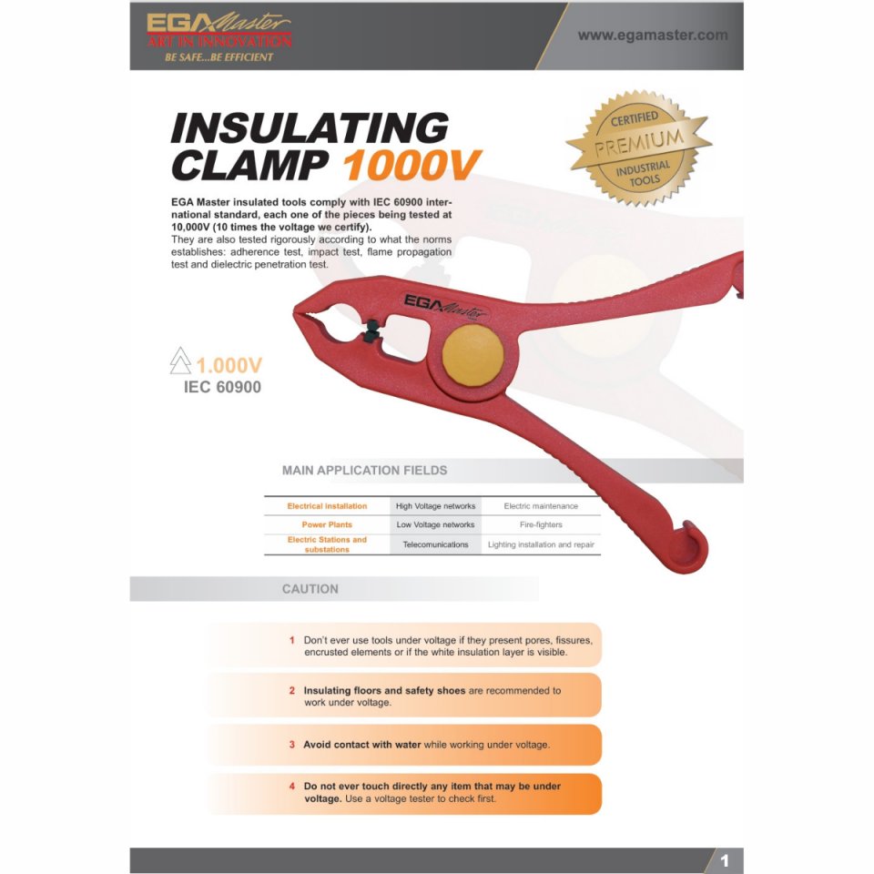 YALITIMLI KELEPÇE 150 mm 1000 V T