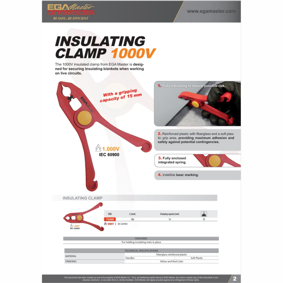 YALITIMLI KELEPÇE 150 mm 1000 V T