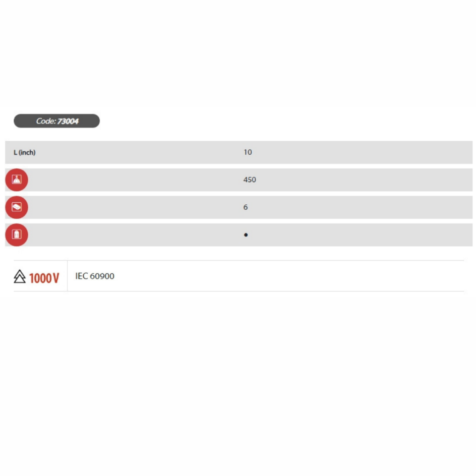 EGA MASTER 1000 V İZOLELİ PENSE 10 İNÇ