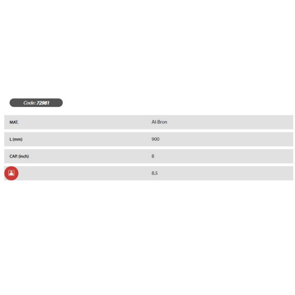 EGA MASTER KIVILCIM ÇIKARMAYAN ZİNCİRLİ BORU ANAHTARI 8'' Al-Bron