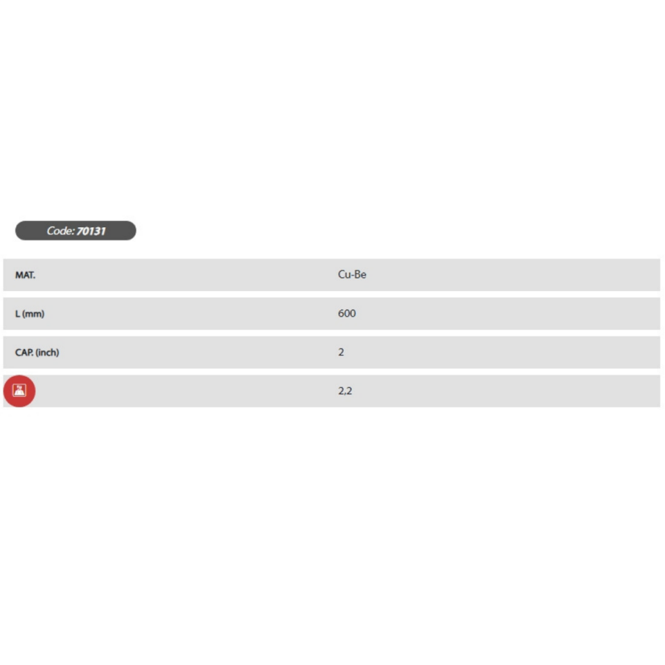 EGA MASTER KIVILCIM ÇIKARMAYAN ZİNCİRLİ BORU ANAHTARI 2 '' Cu-Be