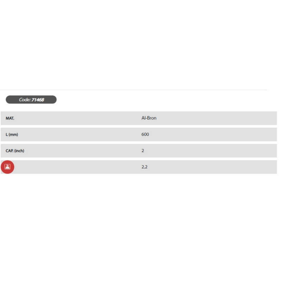 EGA MASTER KIVILCIM ÇIKARMAYAN ZİNCİRLİ BORU ANAHTARI 2 '' Al-Bron