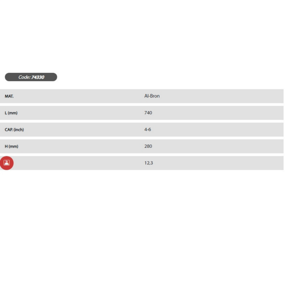 EGA MASTER KIVILCIM ÇIKARMAYAN ÇELİK BORU KESME ANAHTARI  4-6 ''Al-Bron