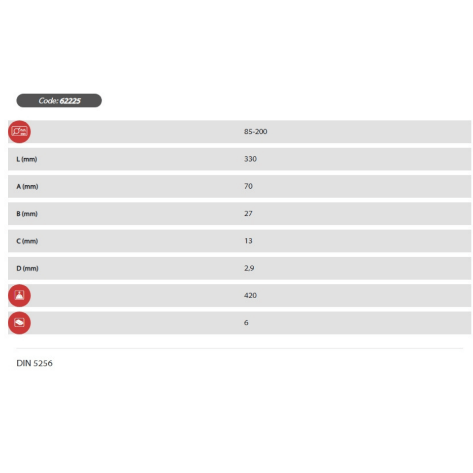 İÇ SEGMAN PENSESİ DÜZ UÇLU 330 mm EGA MASTER