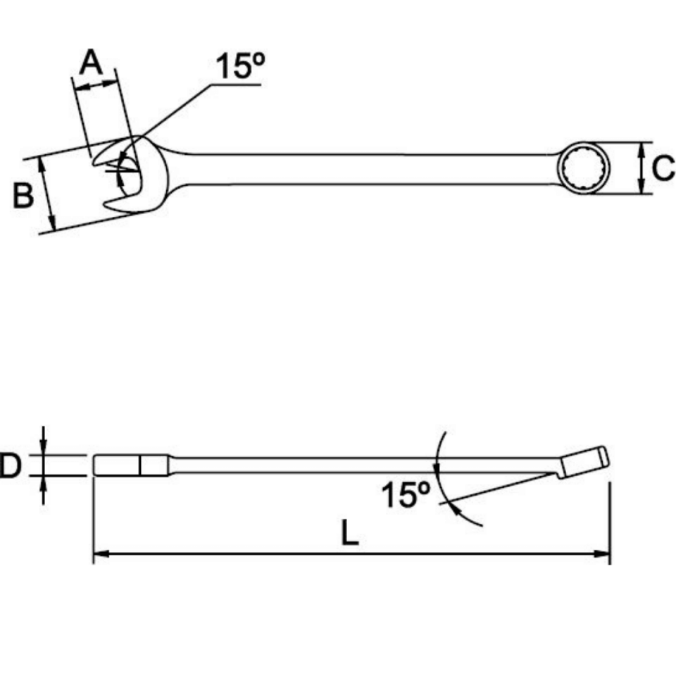 KOMBİNE ANAHTAR 19 mm EGA MASTER
